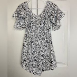 Shein size small white and black romper